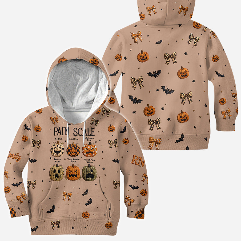 Pumpkin Pain Scale - Personalized Nurse All Over Shirt