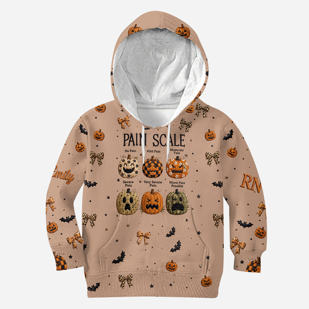 Pumpkin Pain Scale - Personalized Nurse All Over Shirt