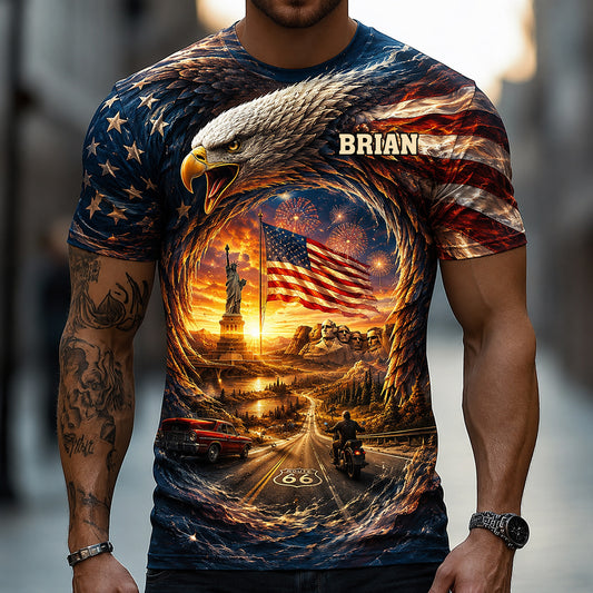 Véritable Américain - Chemise Patriot Personnalisée