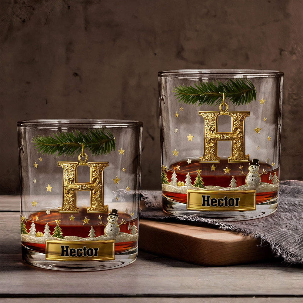 Merry Christmas! - Personalized Family Whiskey Glass