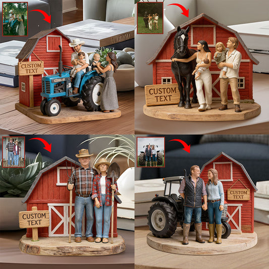 Plaque acrylique personnalisée à partir de n'importe quelle photo - Modèle « agriculteur » sur mesure