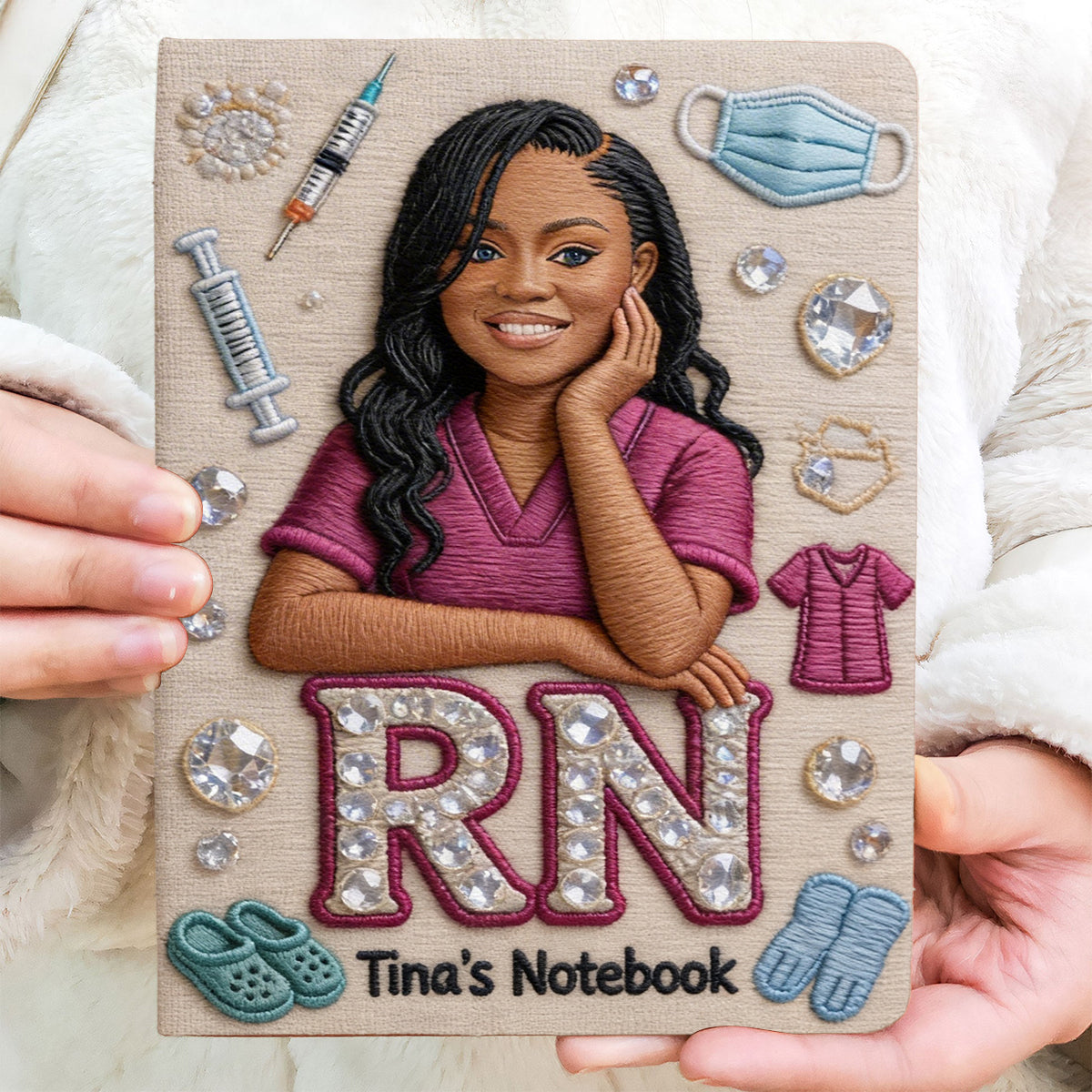 Custom Any Photo - Personalized Nurse Leather Journal