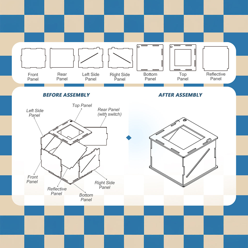 Deine Flügel waren bereit, aber mein Herz war es nicht - Personalisierte Hund 3D Erinnerungsbox