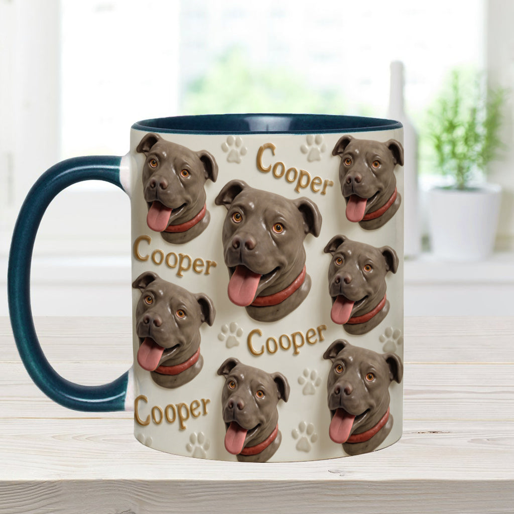 Porcelain Style - Personalized Dog Accent Mug