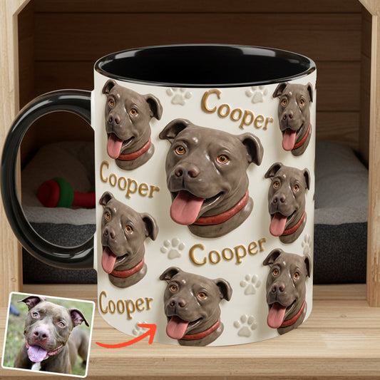 Porcelain Style - Personalized Dog Accent Mug