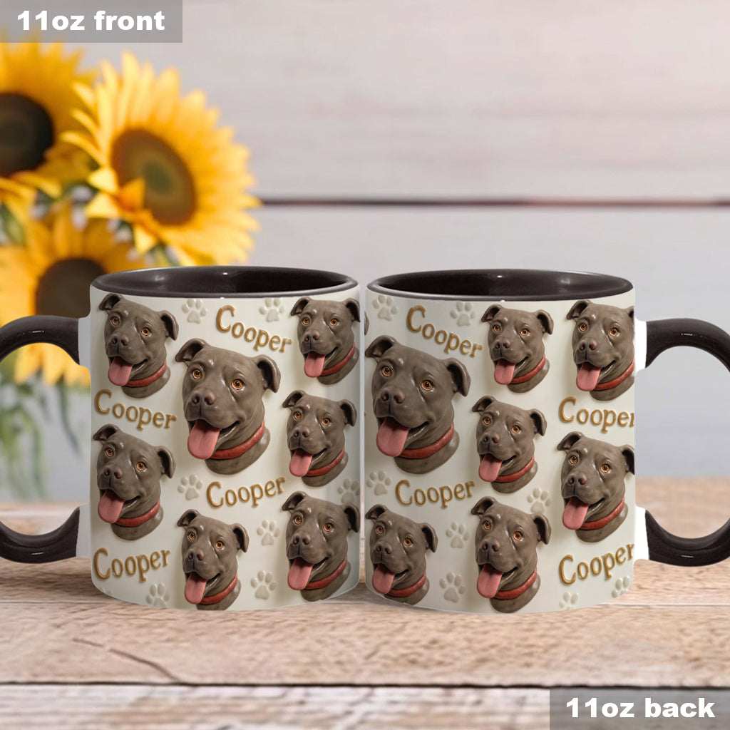 Porcelain Style - Personalized Dog Accent Mug
