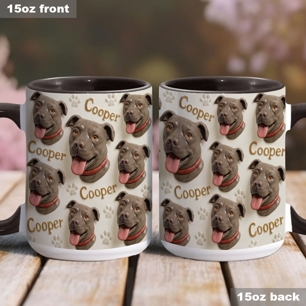 Porcelain Style - Personalized Dog Accent Mug
