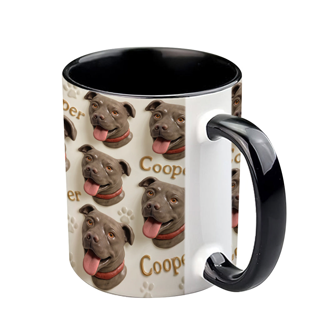 Porcelain Style - Personalized Dog Accent Mug