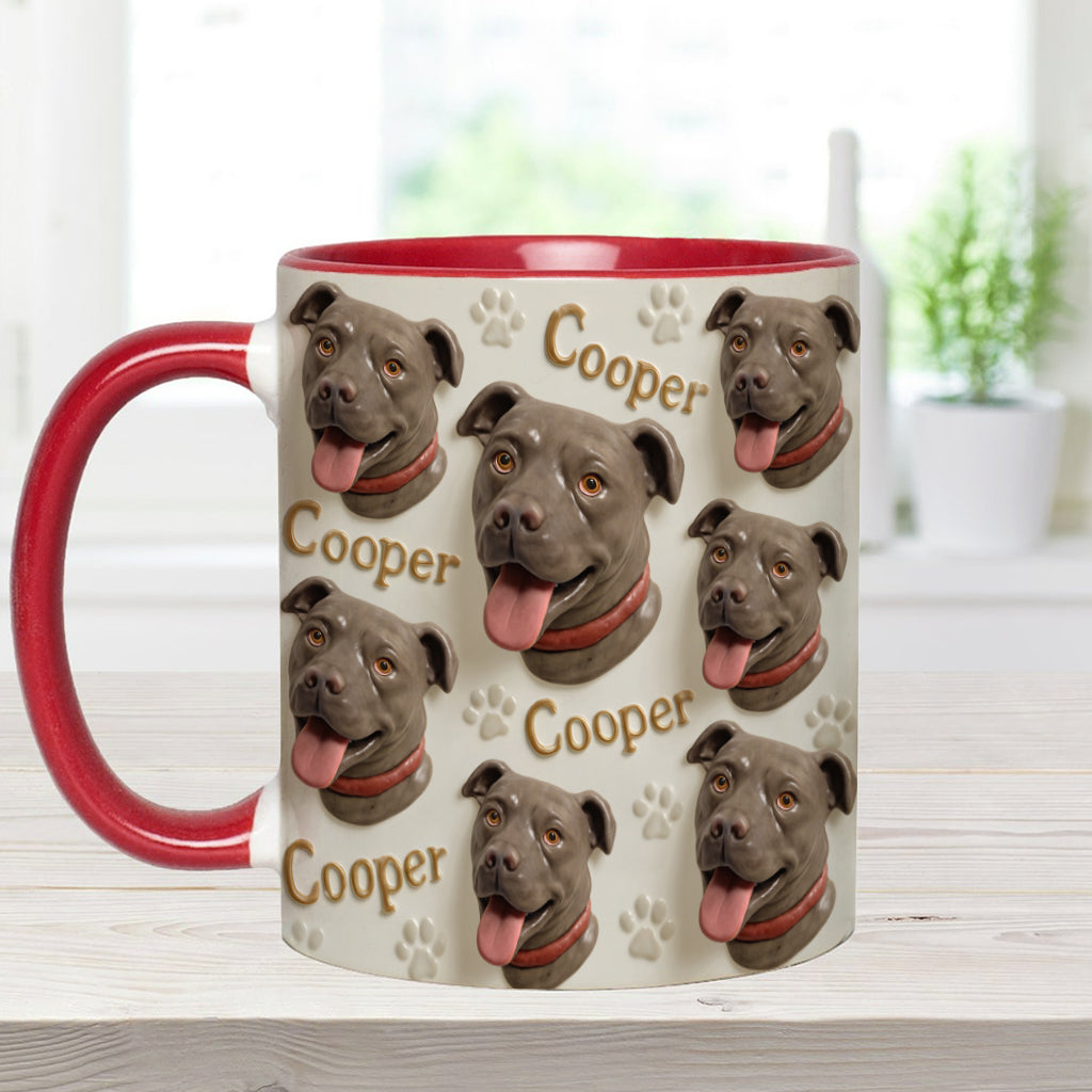 Porcelain Style - Personalized Dog Accent Mug