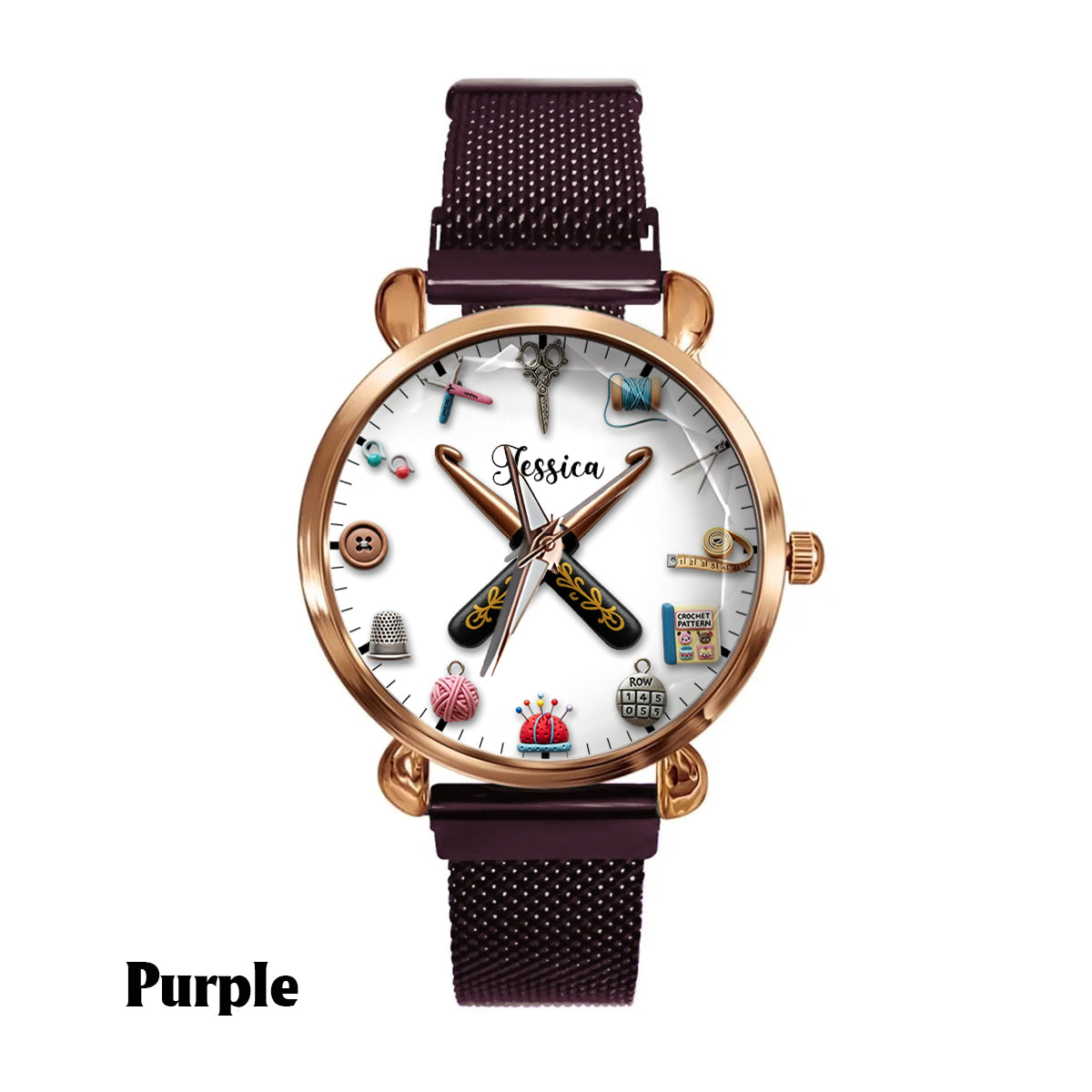 Crochet Time – Personalisierte Häkel-Damenuhr