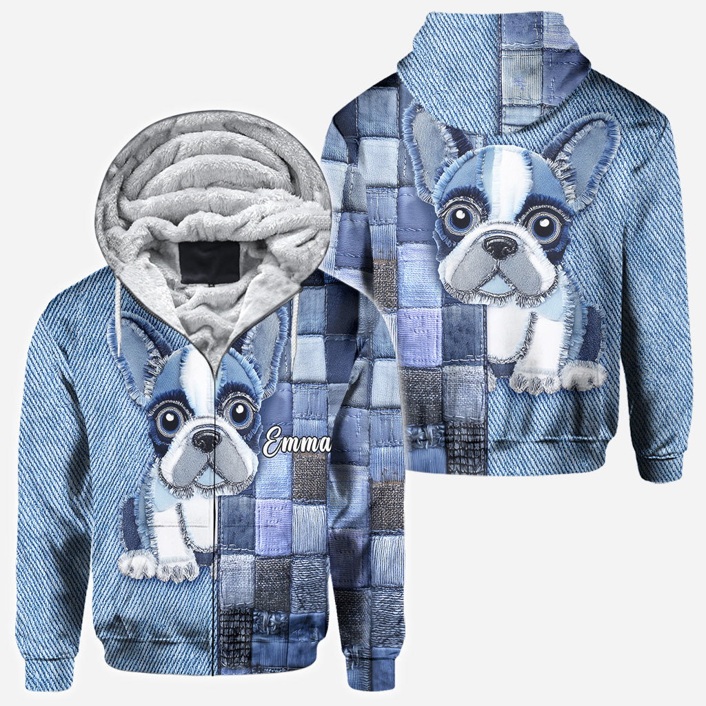 Ich liebe Französische Bulldoggen – Personalisiertes T-Shirt mit Hundemotiv