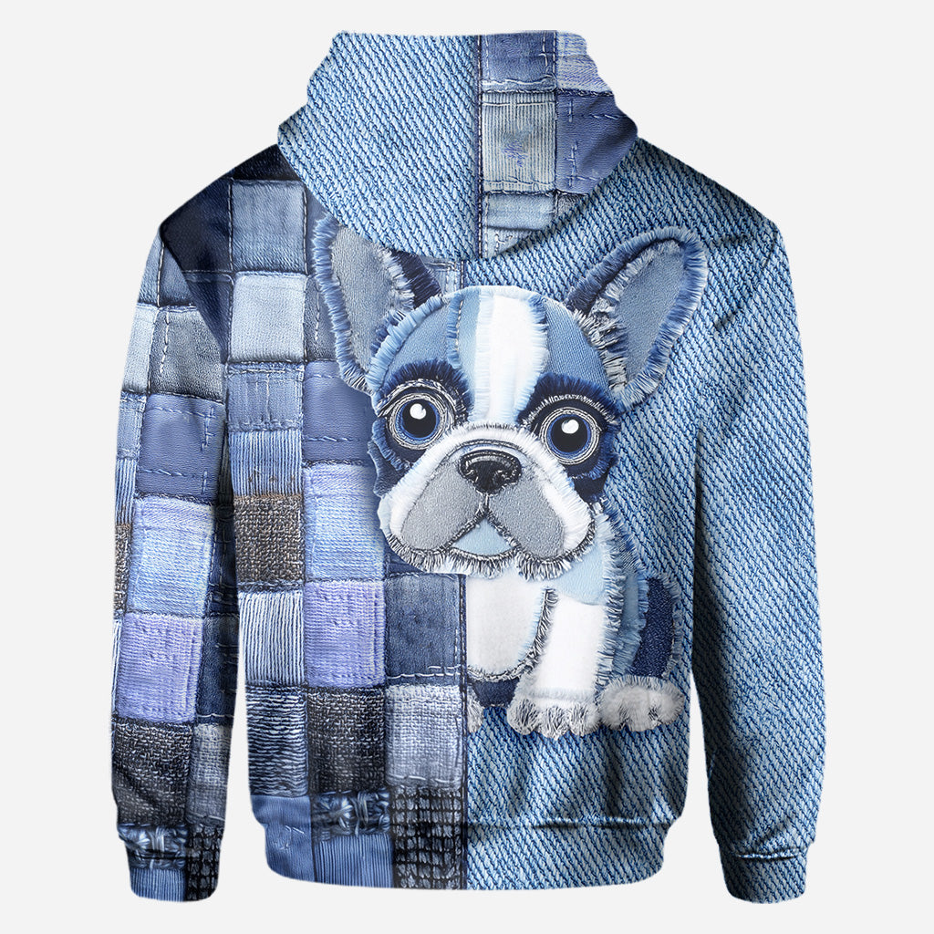 Ich liebe Französische Bulldoggen – Personalisiertes T-Shirt mit Hundemotiv