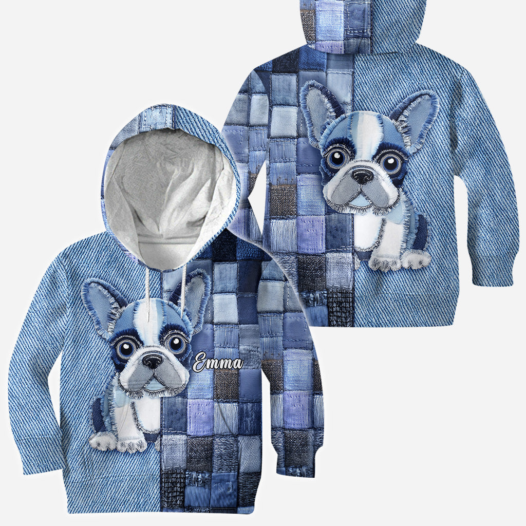 Ich liebe Französische Bulldoggen – Personalisiertes T-Shirt mit Hundemotiv