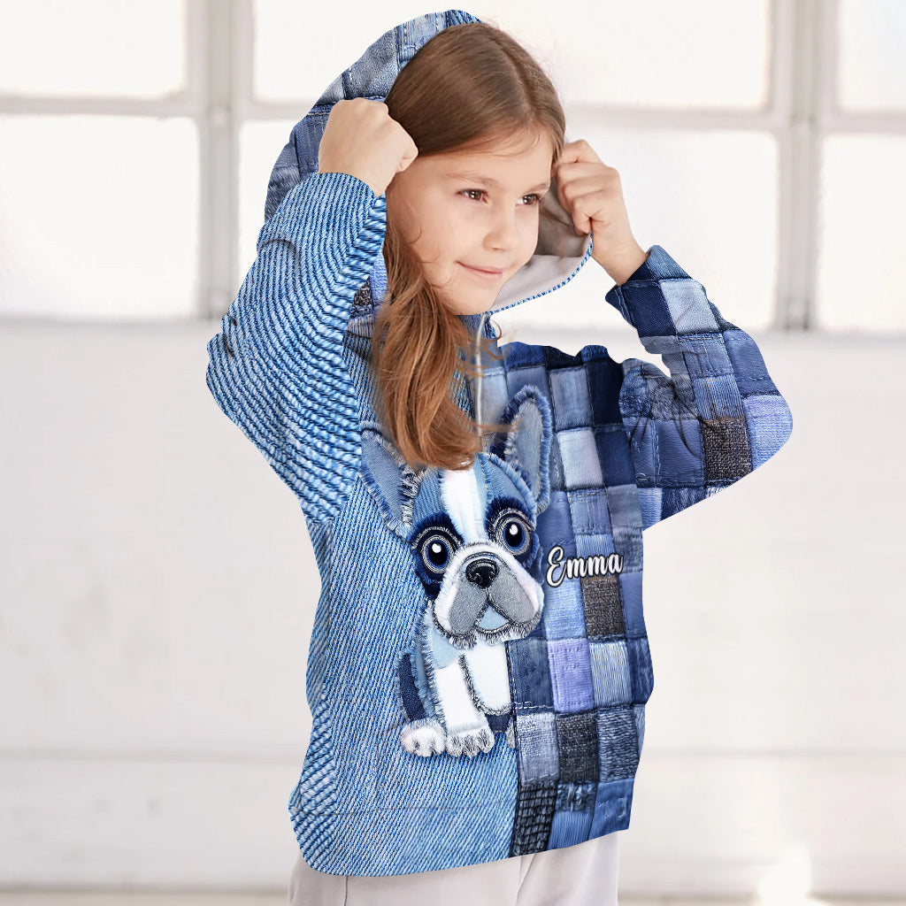 Ich liebe Französische Bulldoggen – Personalisiertes T-Shirt mit Hundemotiv