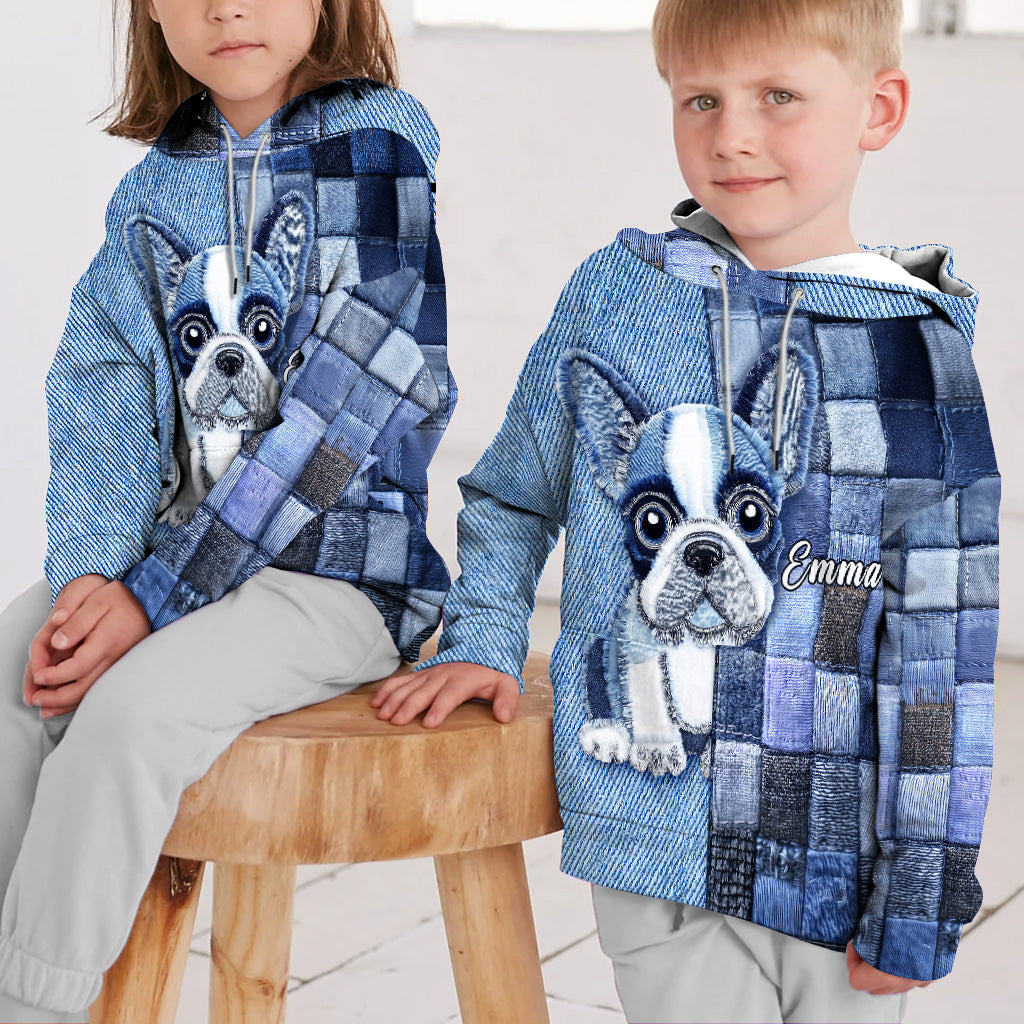 Ich liebe Französische Bulldoggen – Personalisiertes T-Shirt mit Hundemotiv