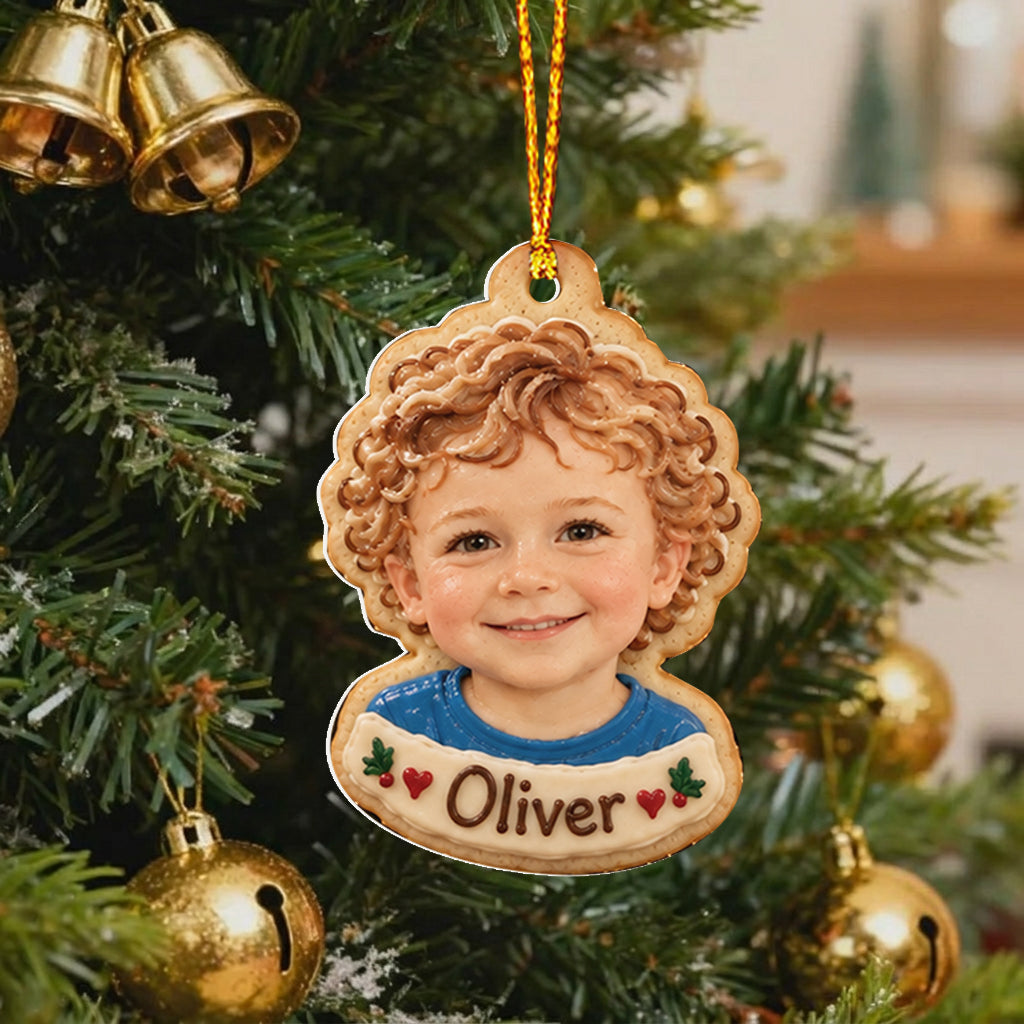 Family Cookies From Any Photo - Personalized Family Premium 3D Ornament