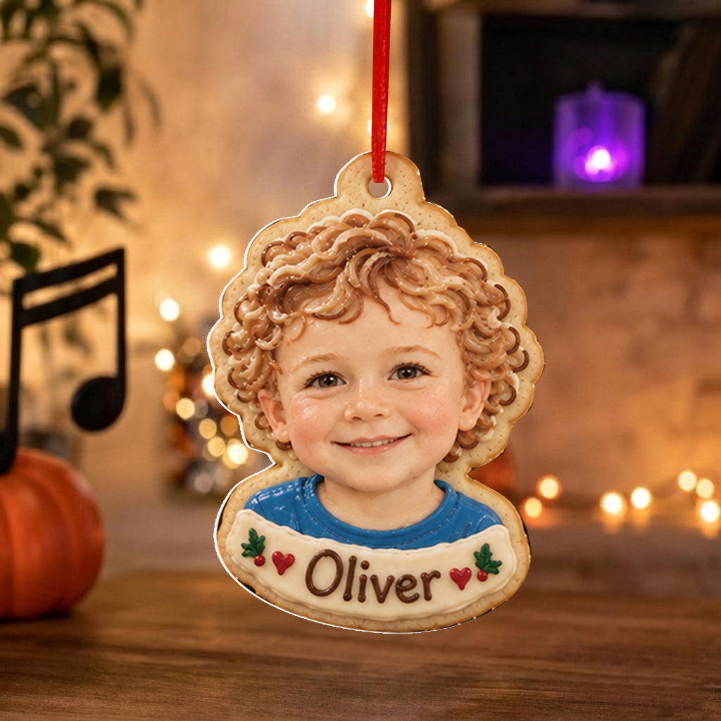 Family Cookies From Any Photo - Personalized Family Premium 3D Ornament
