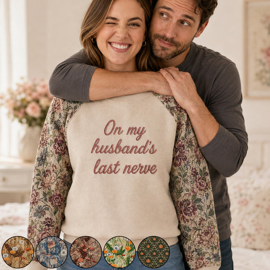 Auf der letzten Nerve meines Freundes - Personalisierte Paar-Allover-Shirt