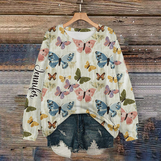 Butterflies Garden - Personalized Butterfly All Over Shirt