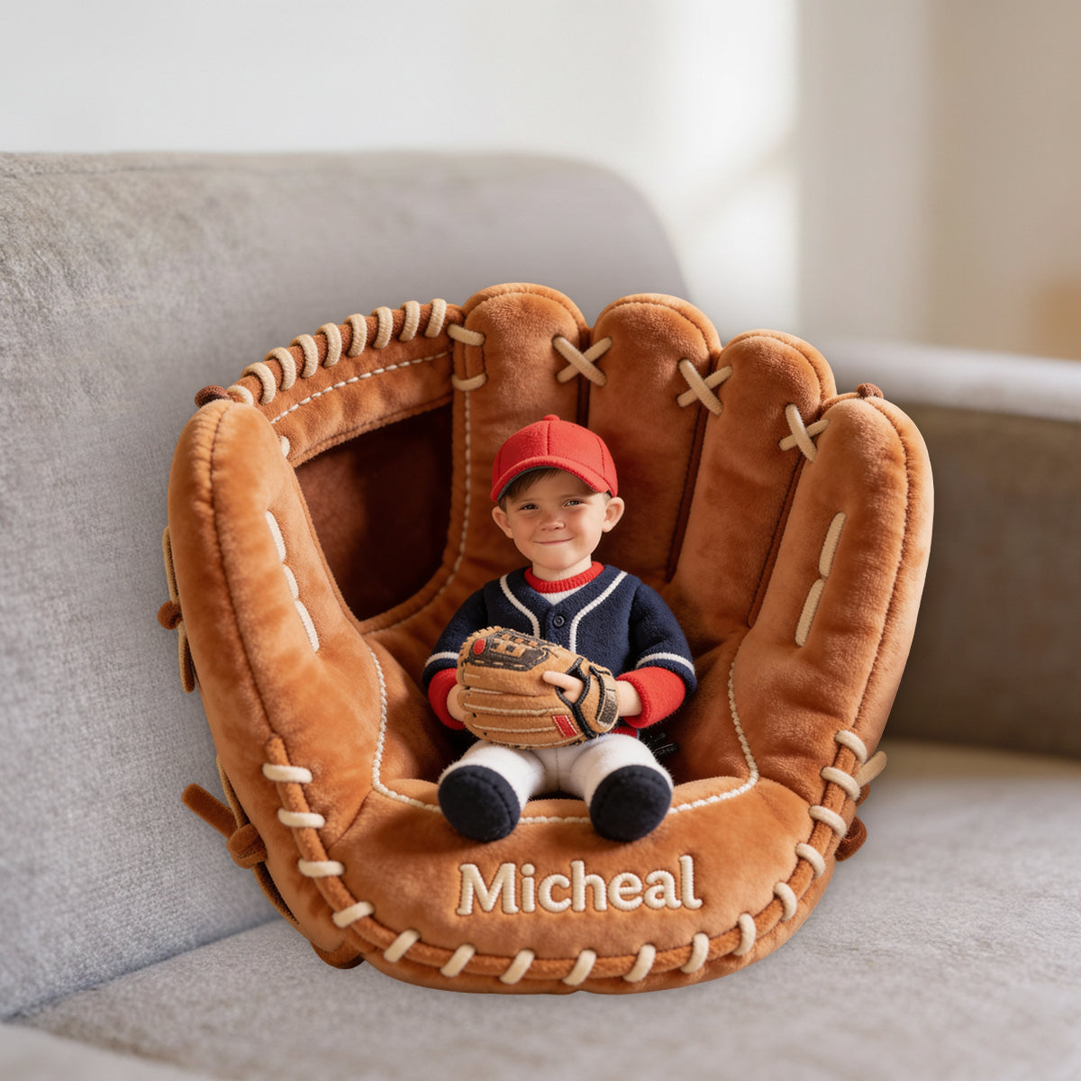 Baseball Lover - Personalized Baseball Premium Faux Fur Pillow