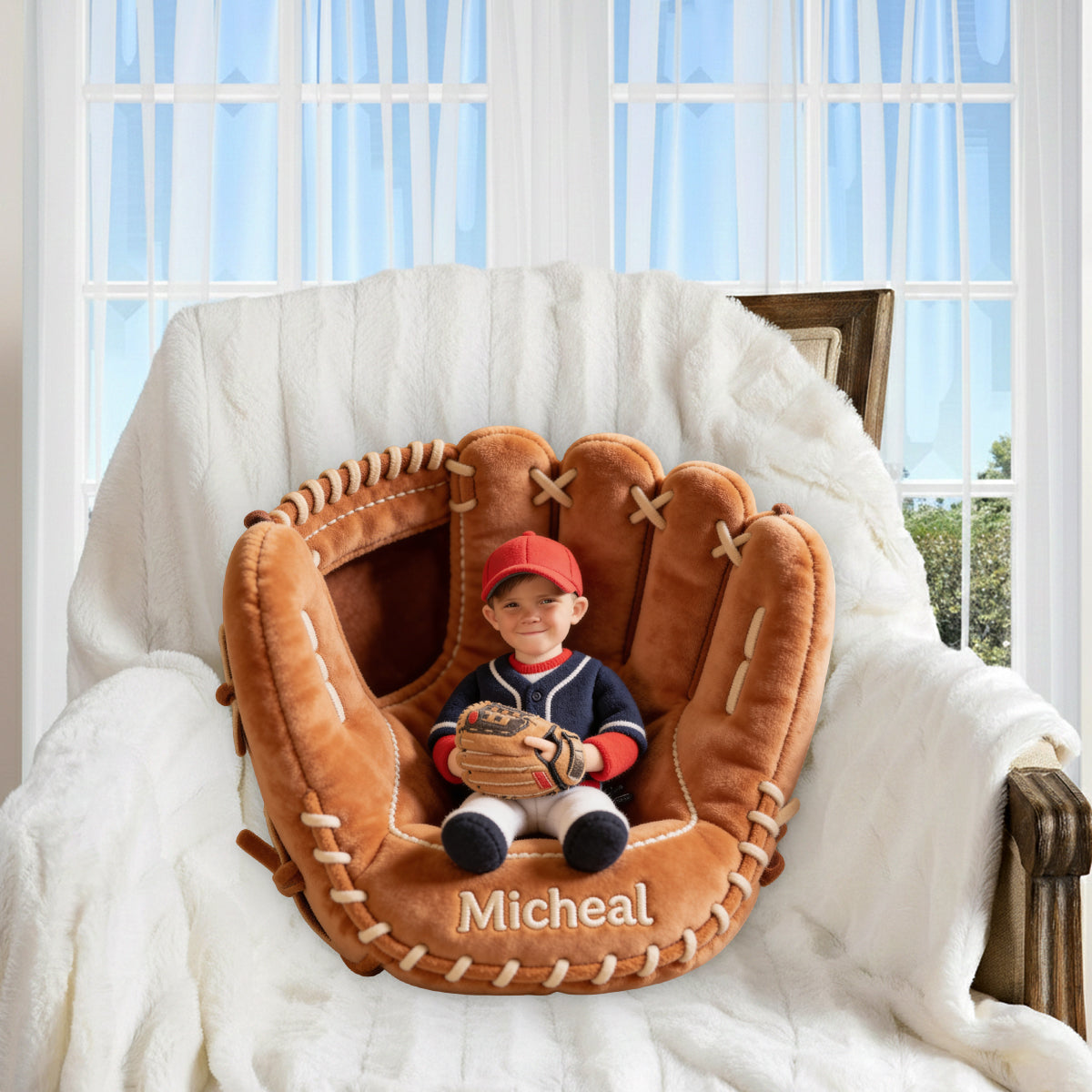 Baseball Lover - Personalized Baseball Premium Faux Fur Pillow