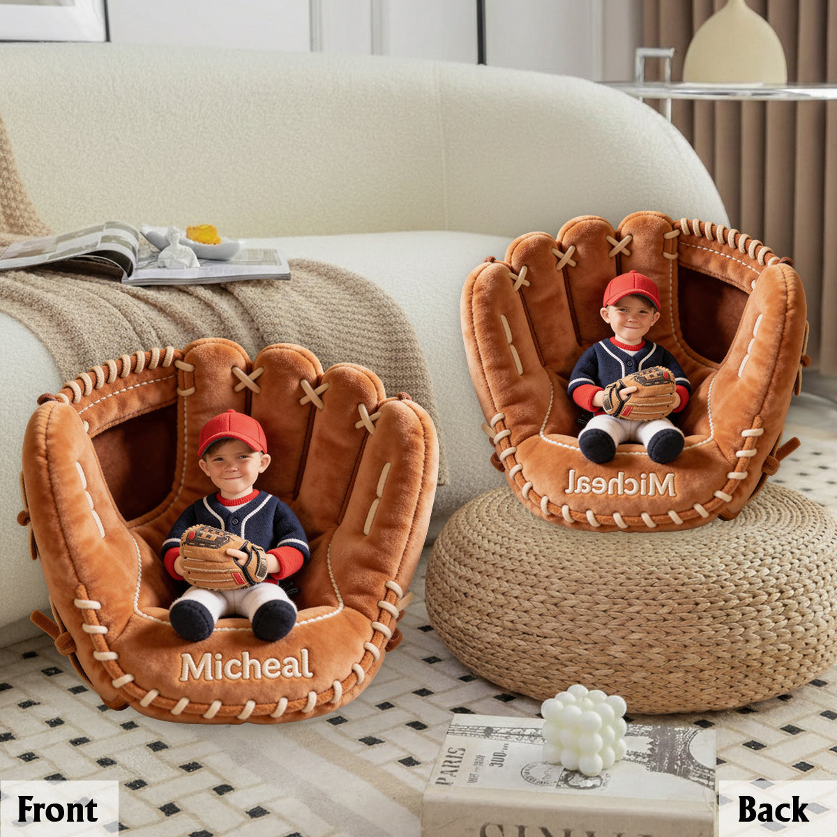 Baseball Lover - Personalized Baseball Premium Faux Fur Pillow