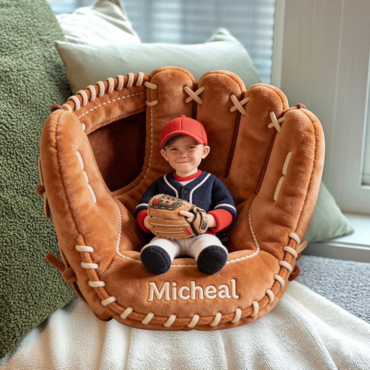 Baseball Lover - Personalized Baseball Premium Faux Fur Pillow