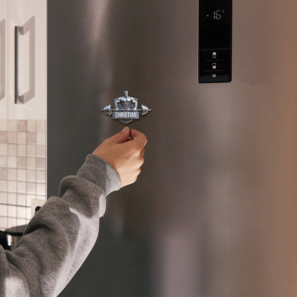 Installing Muscles - Personalized Fitness Magnet