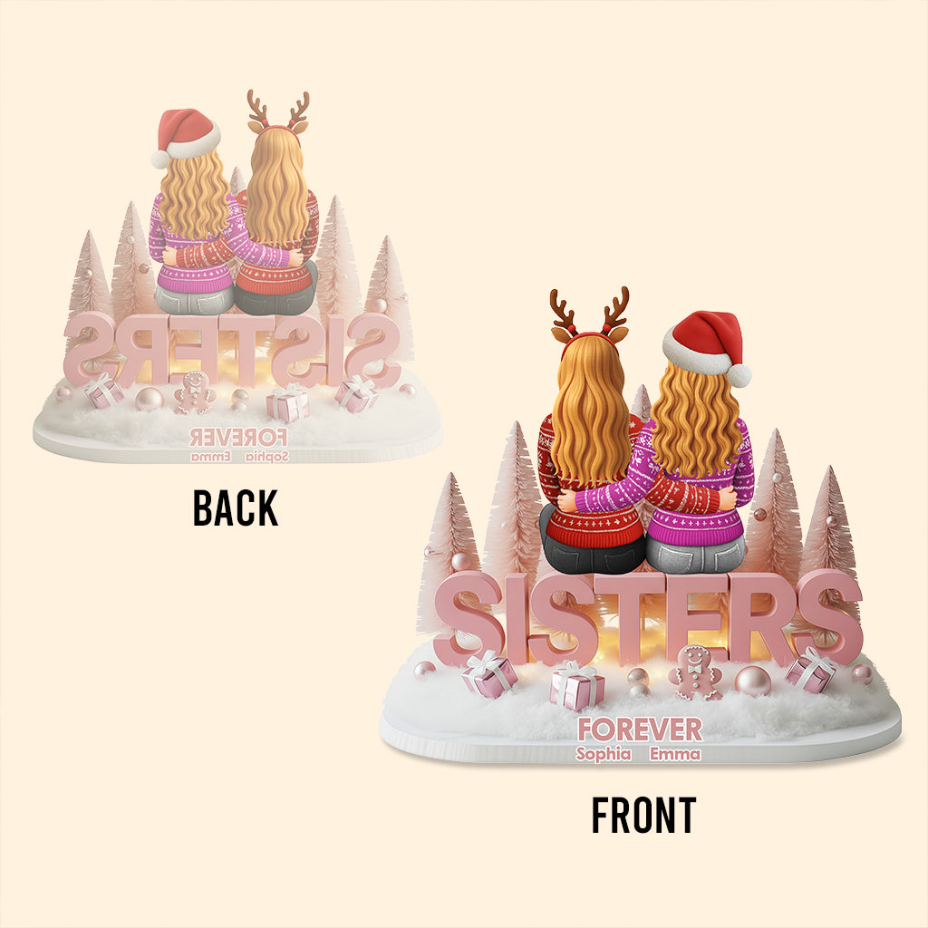 Siblings Forever - Personalized Sibling Custom Shaped Acrylic Plaque