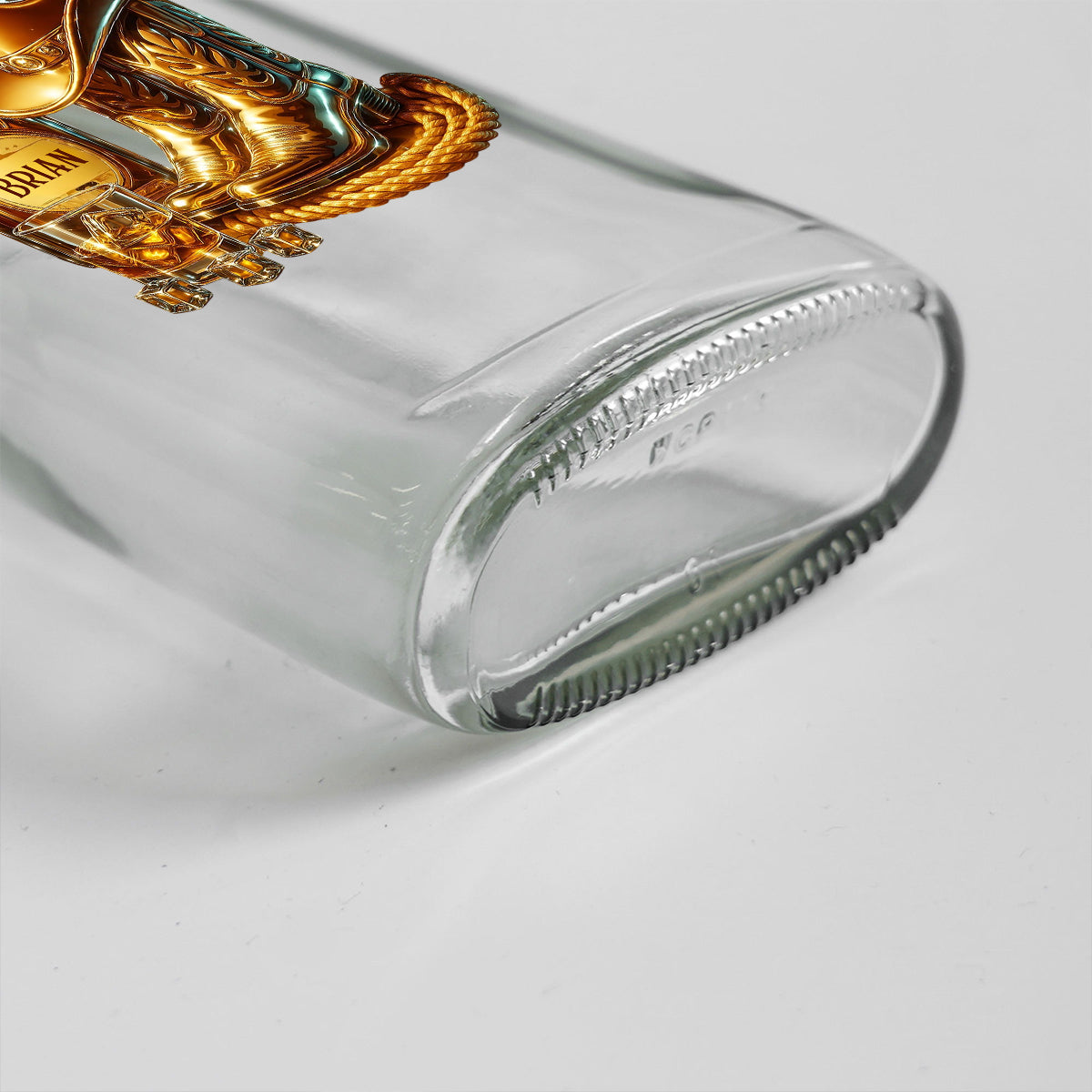 Cowboy-Stiefel-Hut - personalisierte Whisky-Weinflasche
