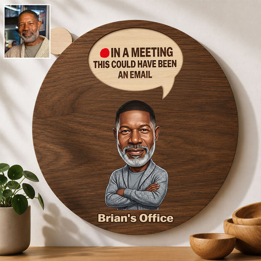 Honest Status Update - Personalized Colleague Spinner Sign Custom Shape