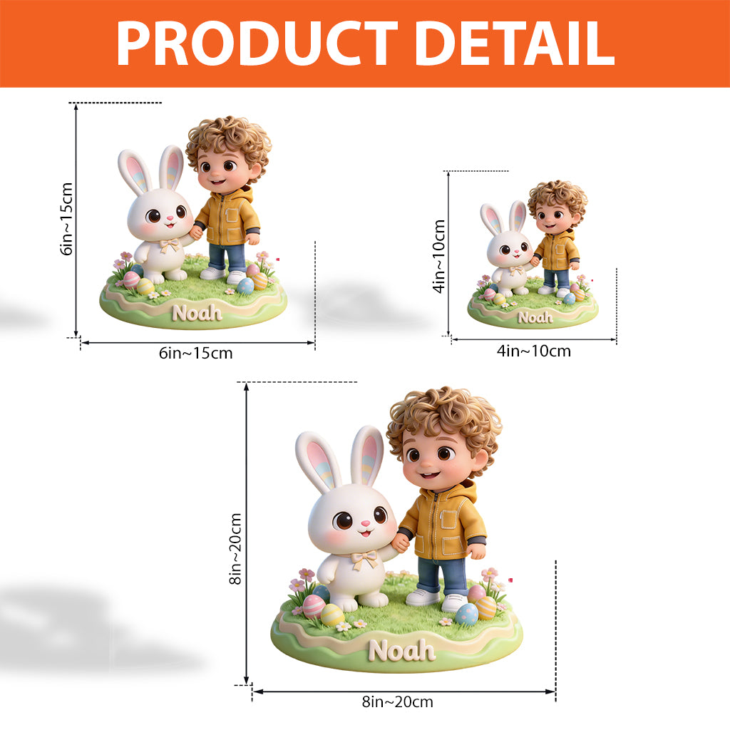 Custom Any Photo Best Easter Gift - Personalized Kid Custom Shaped Acrylic Plaque