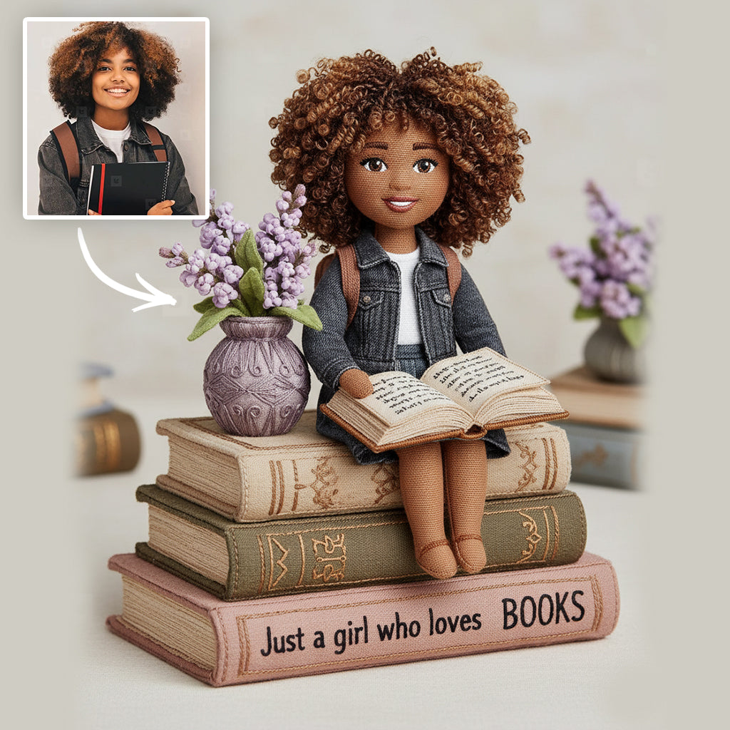 Just a Girl Who Loves Books - Personalized Book Ornament