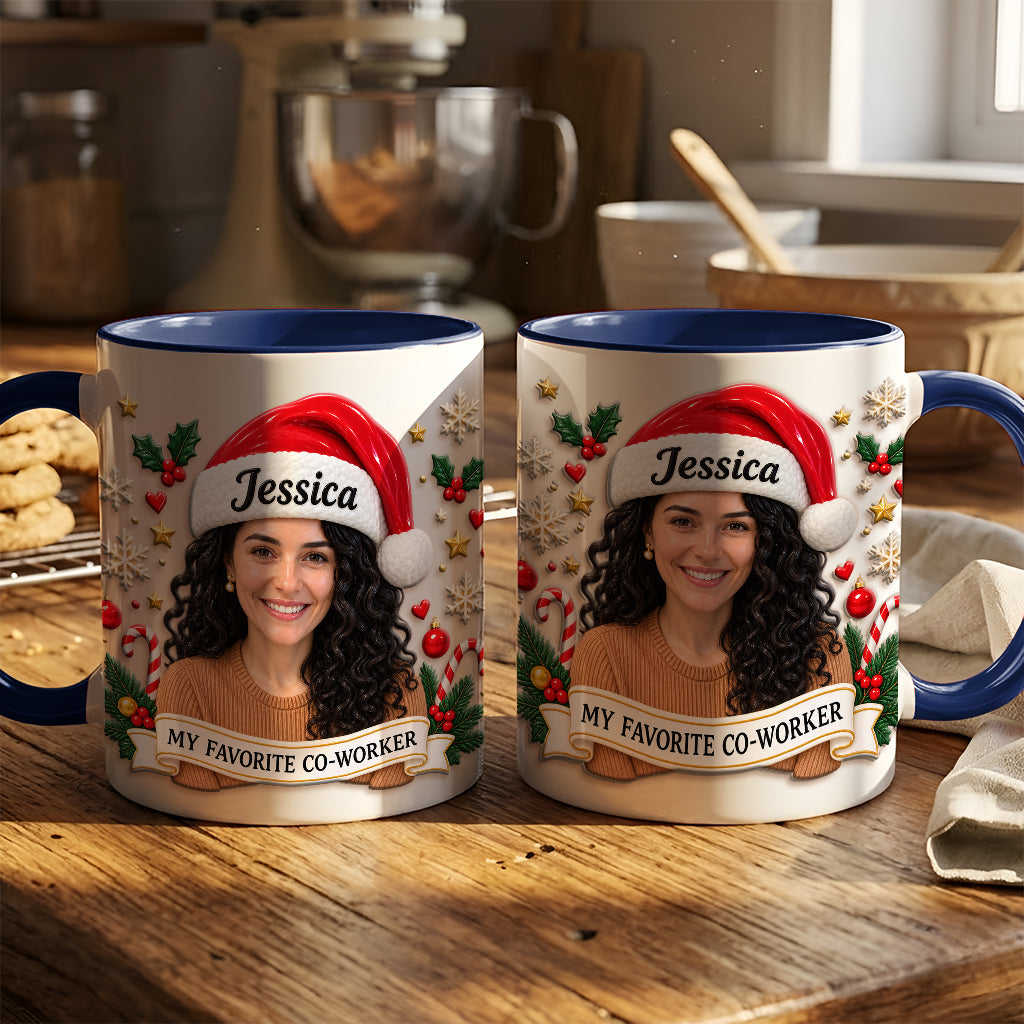 Best Christmas Gift For Co-workers - Personalized Colleague 3D Printed Accent Mug