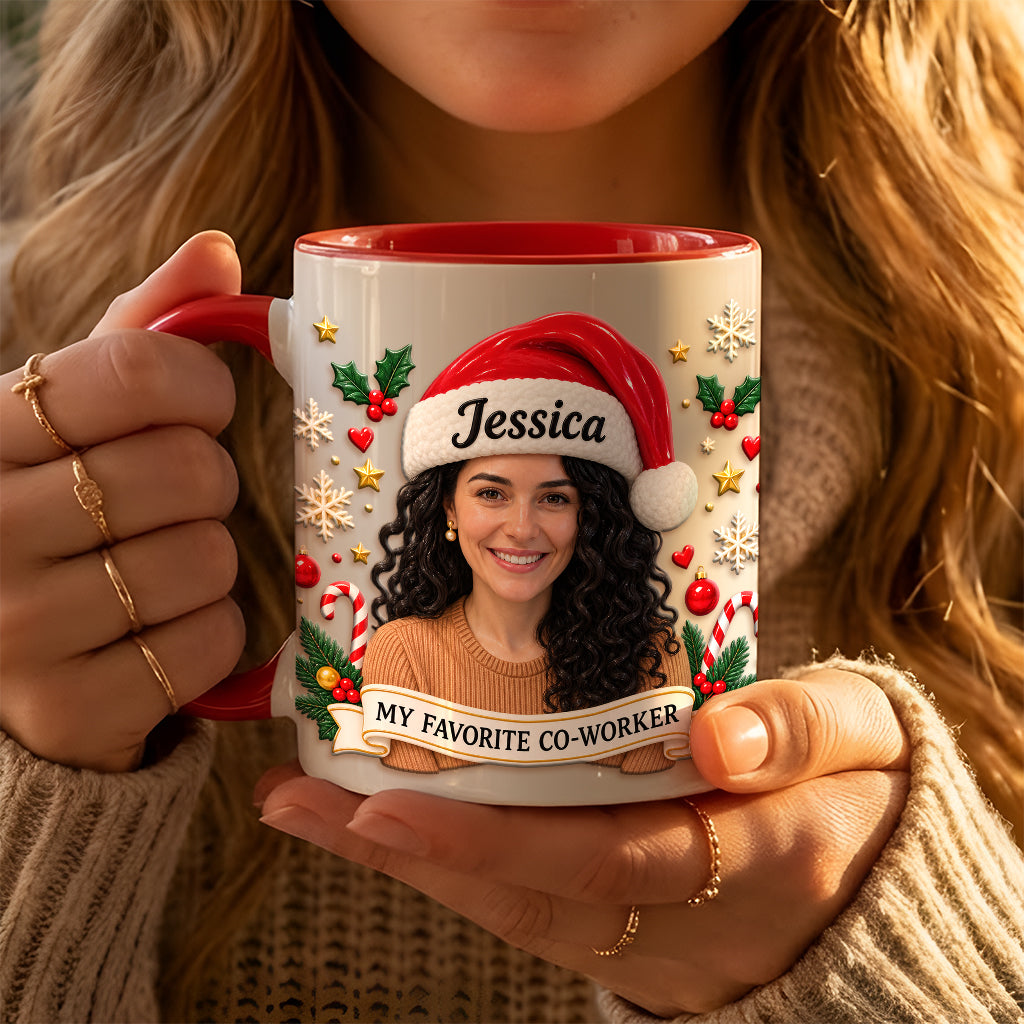 Best Christmas Gift For Co-workers - Personalized Colleague 3D Printed Accent Mug