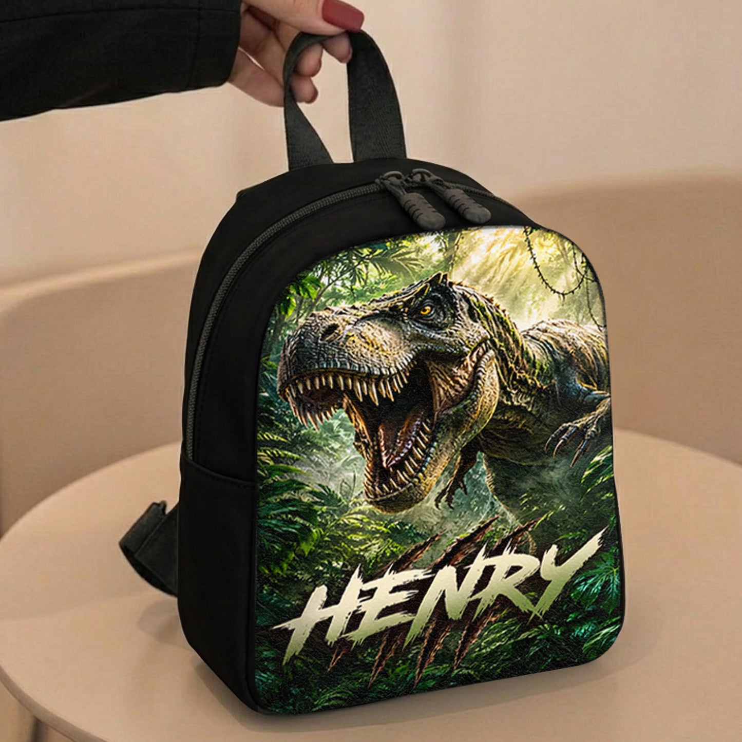 Back To School - Personalized Teacher Changeable Leather Patch Backpack