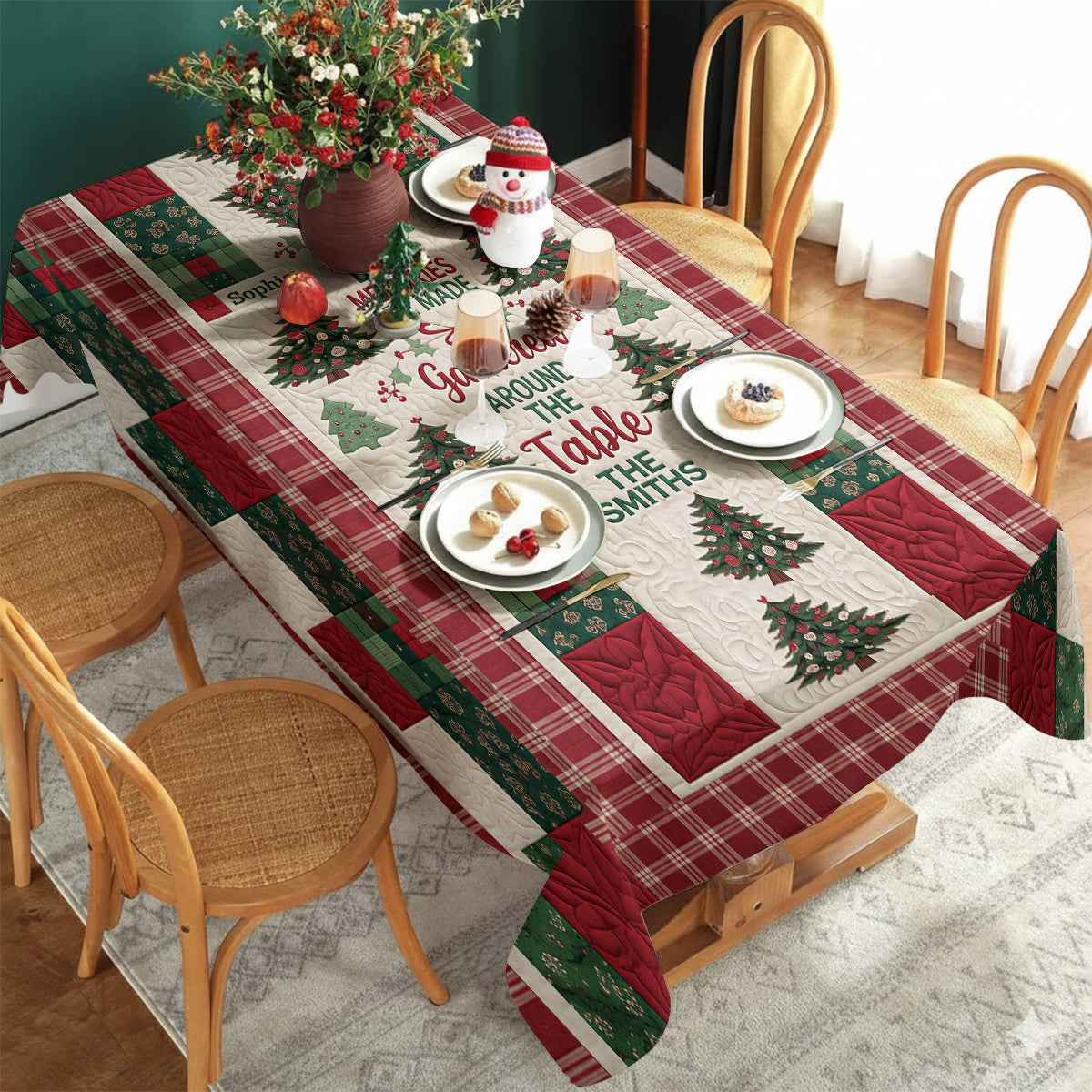The Best Memories - Personalized Family Table Cloth Cover