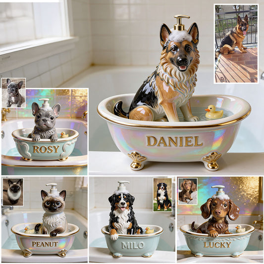 Custom Any Pet Photo - Personalized Dog Soap Dispenser