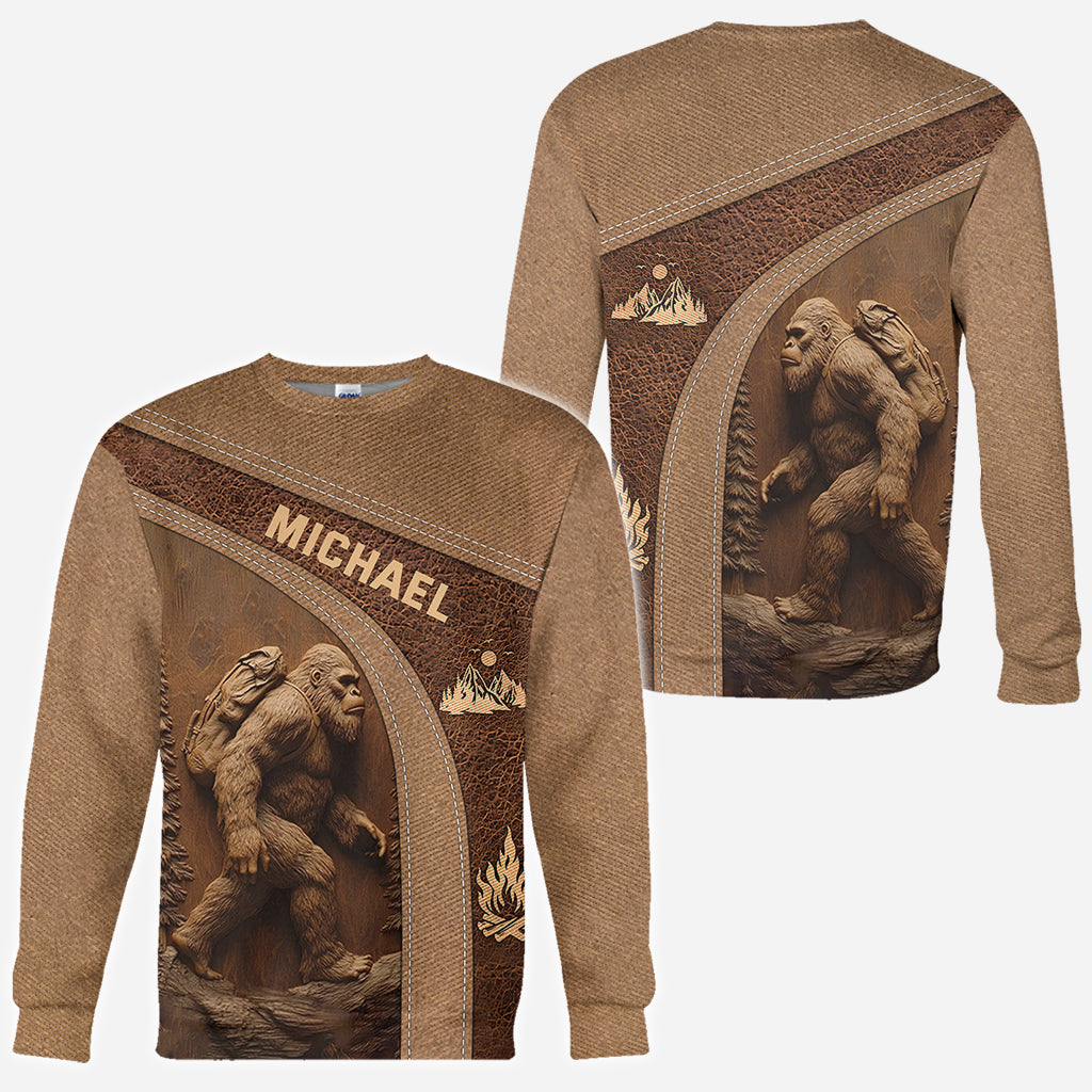 Sasquatch - Personalized Hiking All Over Shirt