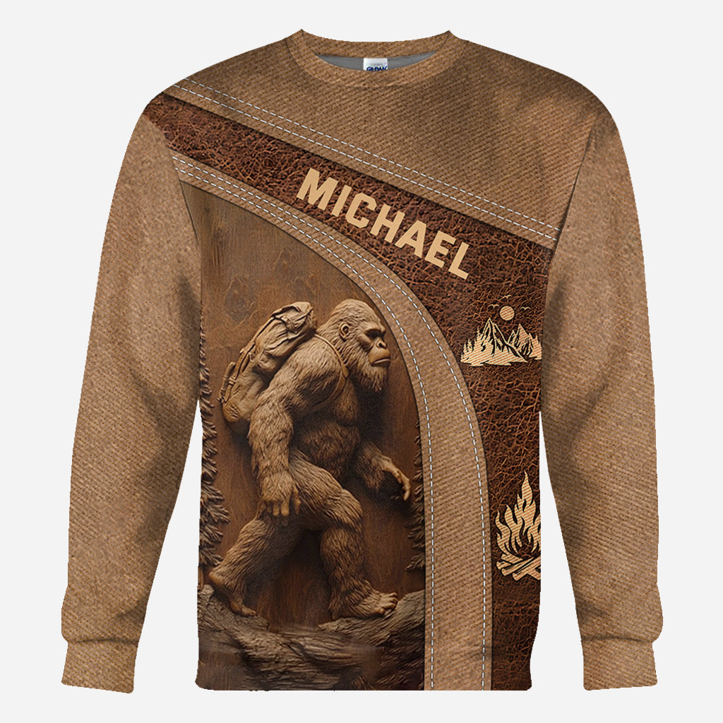 Sasquatch - Personalized Hiking All Over Shirt