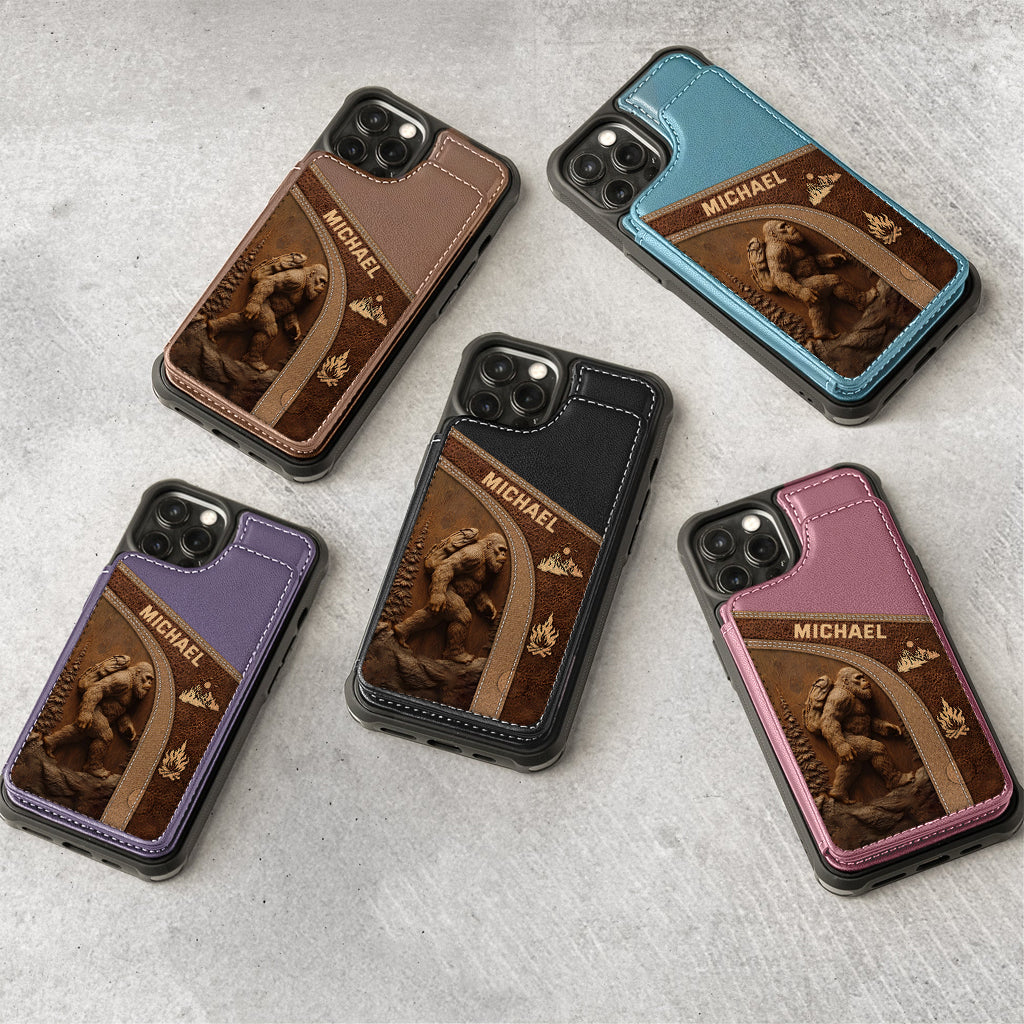 Sasquatch - Personalisierte Handyhülle mit Wanderbrieftasche