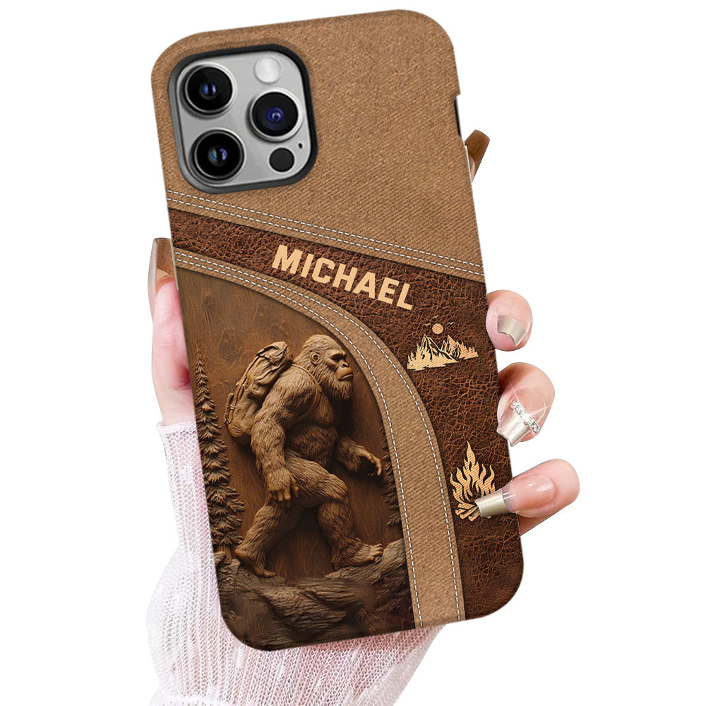 Sasquatch - Personalized Hiking Full Print Phone Case