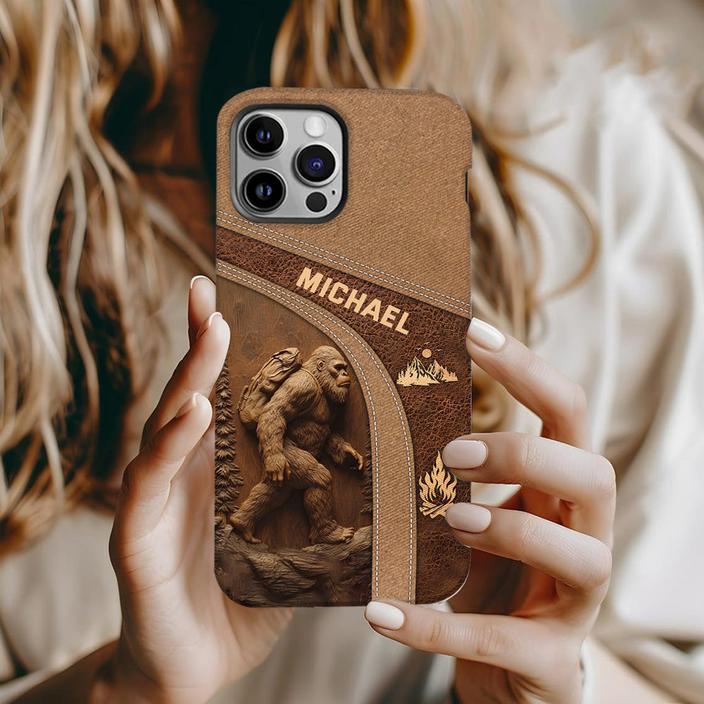 Sasquatch - Personalized Hiking Full Print Phone Case
