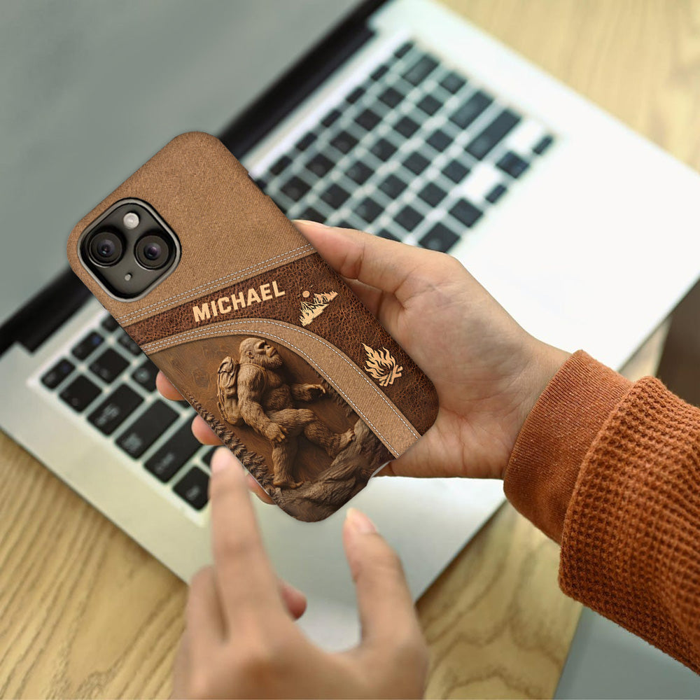 Sasquatch - Personalized Hiking Full Print Phone Case