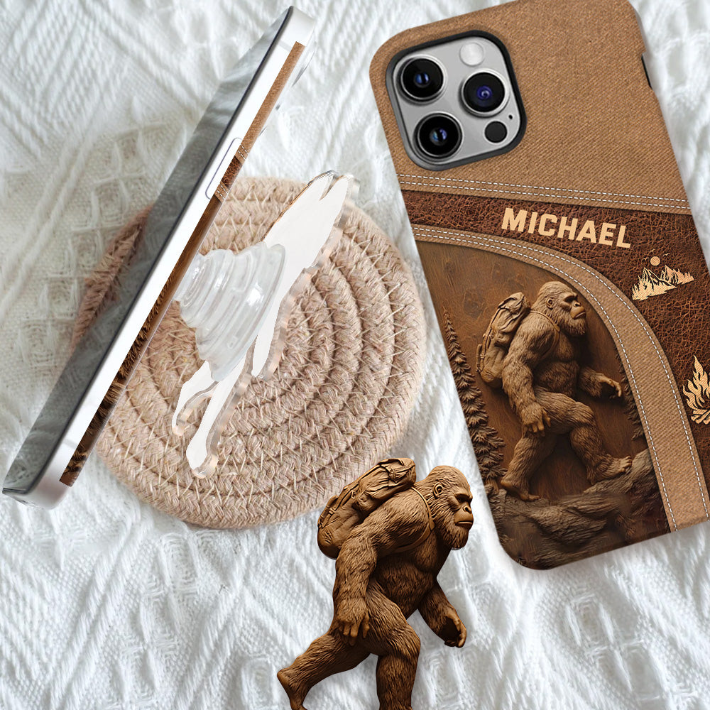 Sasquatch - Personalized Hiking Full Print Phone Case