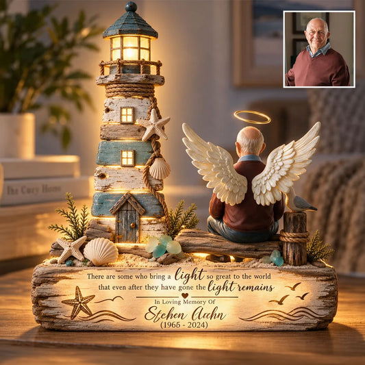 Ihr Licht wird immer bleiben - Personalisierte Gedenk-Acryl-LED-Nachtlampe