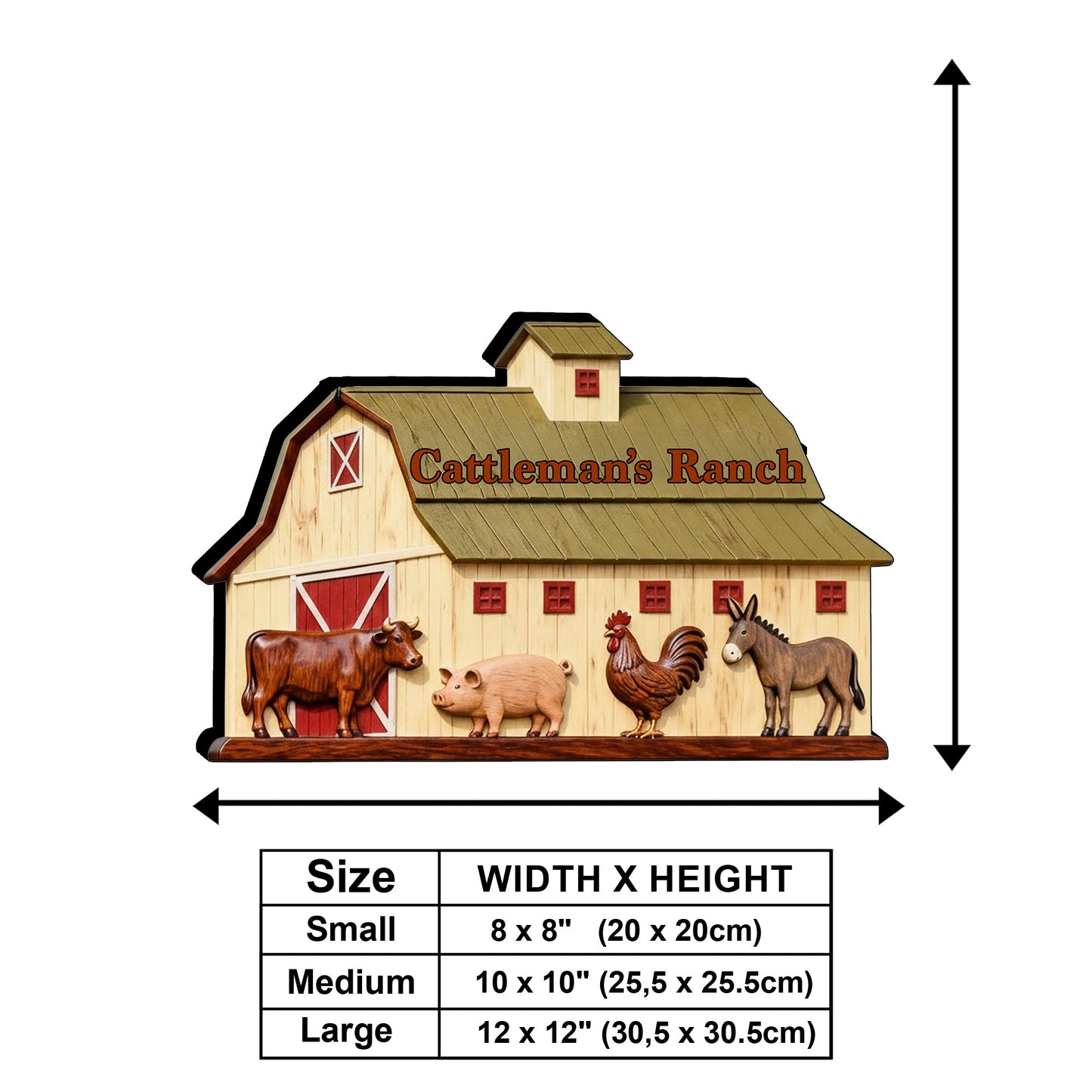 Farm Life - Personalized Farmer Wooden Wall Mount Sign