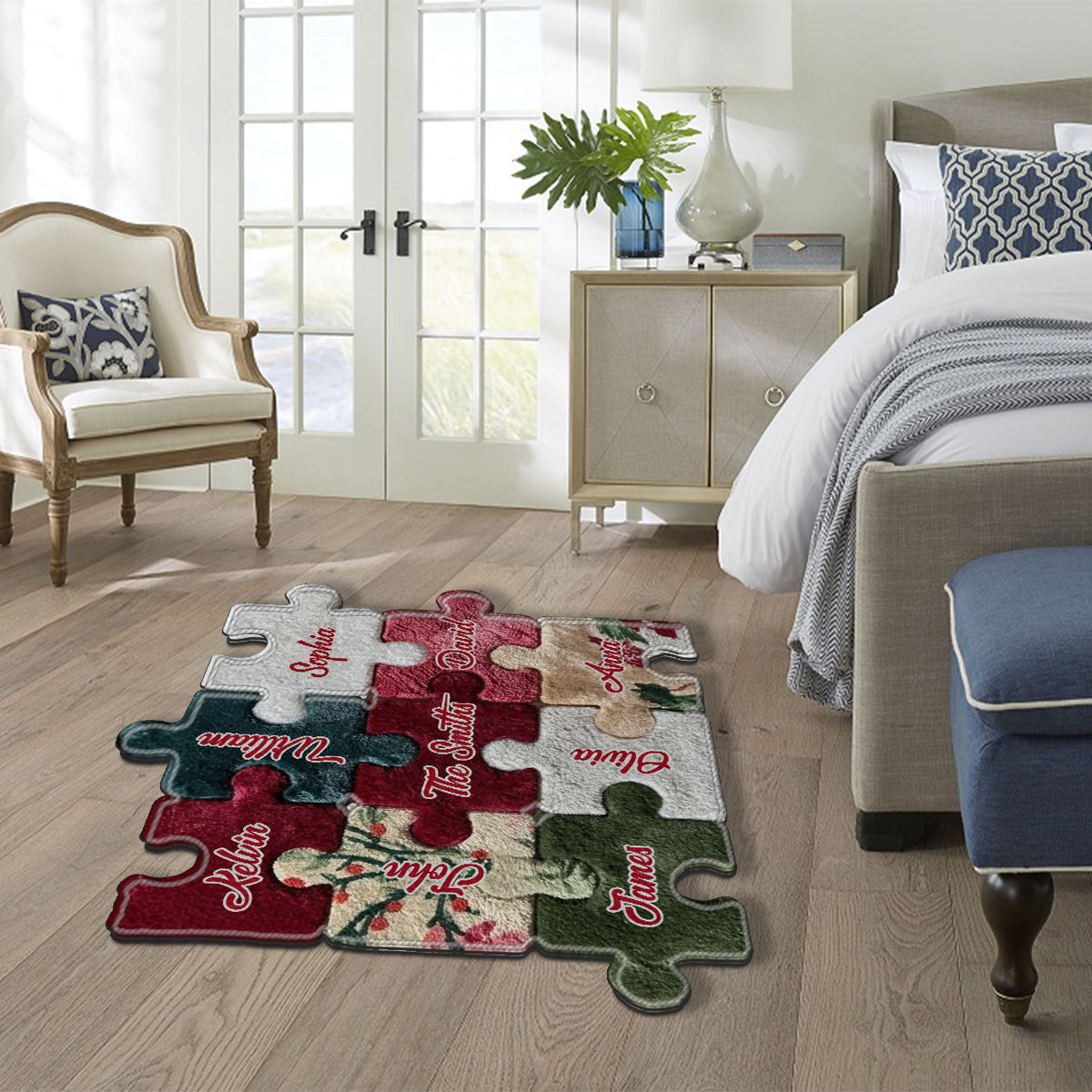 Merry Christmas - Personalized Family Non-Slip Tufted Rug