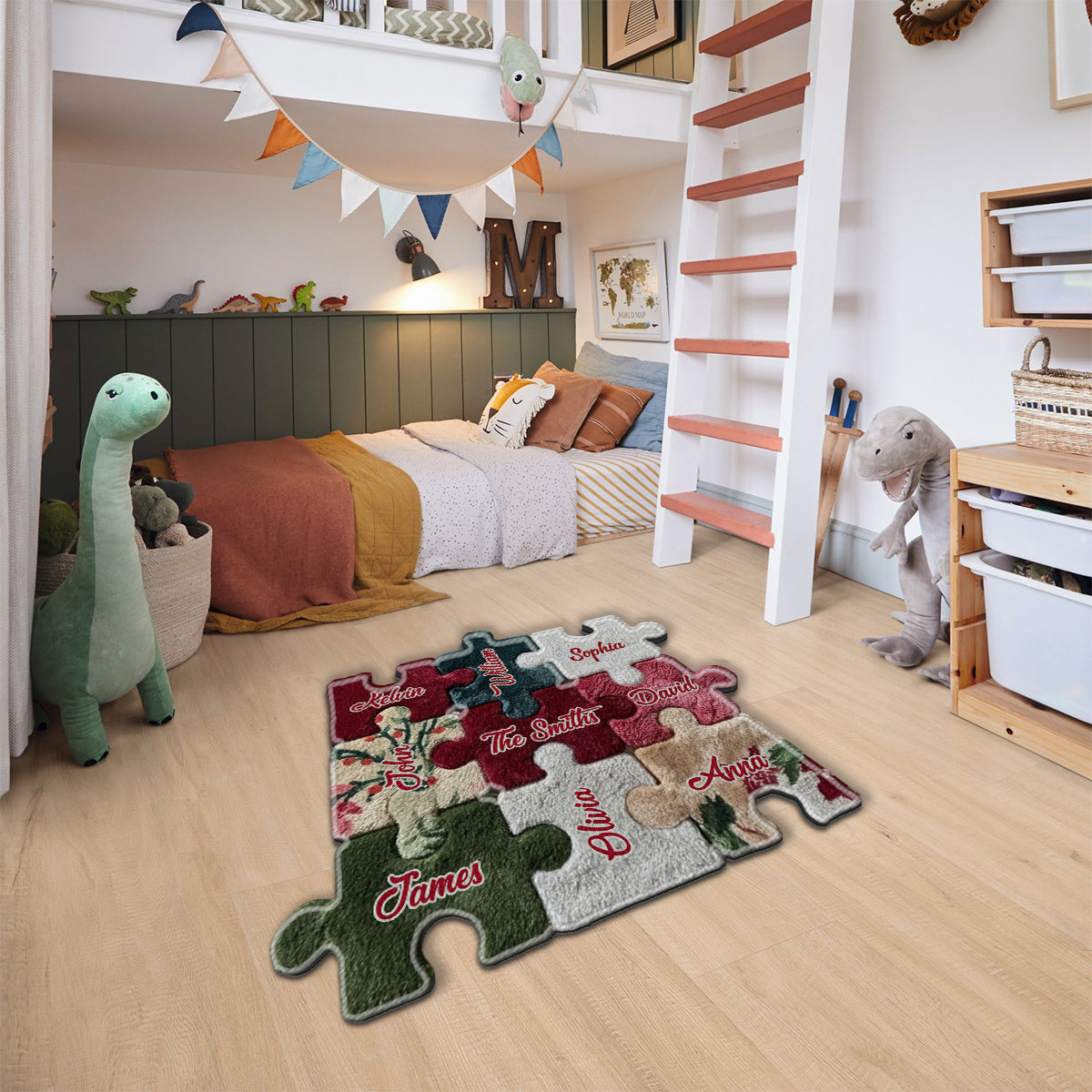 Merry Christmas - Personalized Family Non-Slip Tufted Rug