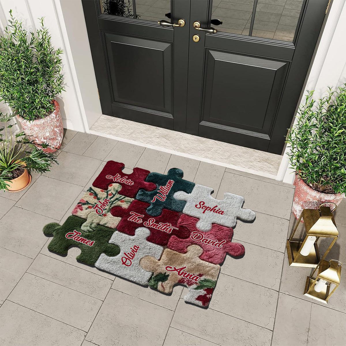 Merry Christmas - Personalized Family Non-Slip Tufted Rug